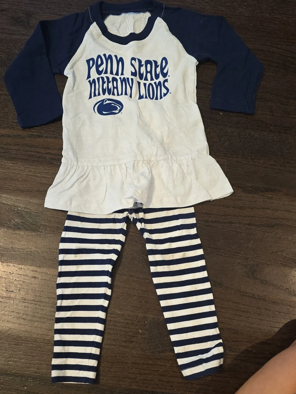 Penn State Nittany Lions Girls Navy & White Outfit